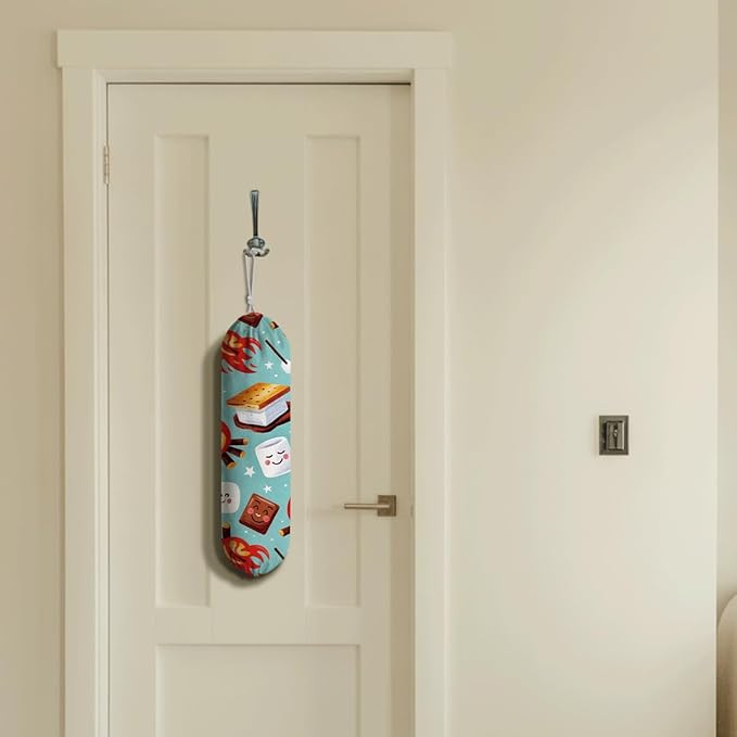 Kitchen Plastic Bag Holder, Cookies Grocery Bags Storage Dispenser, Garbage Trash Bags Carrier Organizer Dispenser, Reusable Grocery Bag Organizer, Wall Mount, Housewarming Gifts