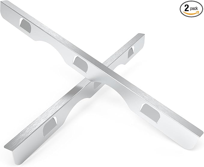 Stove Gap Covers 316 Thick Stainless Steel,2 Pack 23.2" Fixed Stove Gap Filler,Heat Resistant Stove Gap Guards,Between Stove and Counter Slide In Range Trim Kit for Kitchen,Upgrade Silver