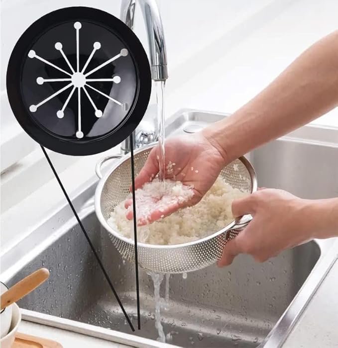 3 Pcs Black Garbage Disposal Splash Guards Collar Sink Baffle, 3-1/8 Inch Kitchen Sink Drain Splash Guard, Multi-Function Kitchen Drain Plugs for GE, Whirlaway, Sinkmaster and Waste King