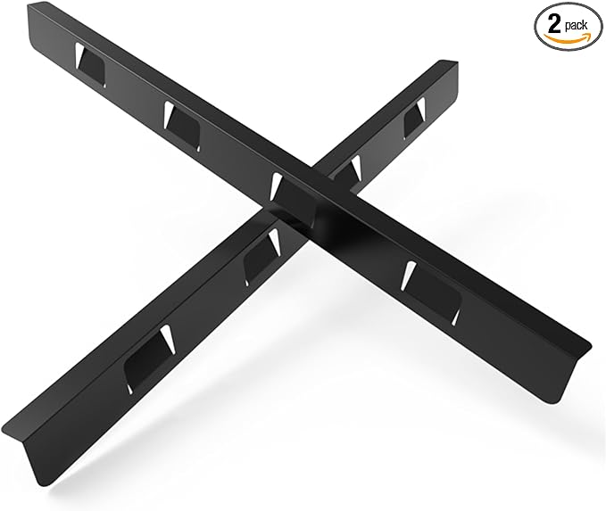 Stove Gap Covers 316 Stainless Steel,2 Pack 23.2" Fixed Stove Gap Filler,Heat Resistant Stove Gap Guards,Between Stove and Counter Slide In Range Trim Kit for Kitchen,Matte Black