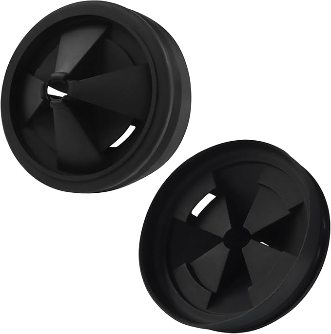Murtenze 2 Pack Garbage Disposal Splash Guard, EPDM Rubber Sink Baffle Quiet Cover Replacement, 3 3/8" Drain Insert for Waste King