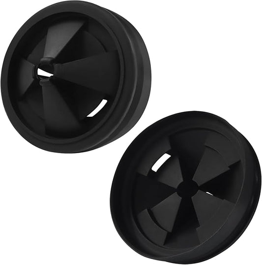 Murtenze 2 Pack Garbage Disposal Splash Guard, EPDM Rubber Sink Baffle Quiet Cover Replacement, 3 3/8" Drain Insert for Waste King