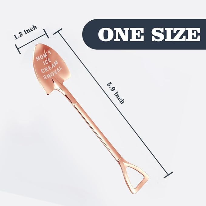 Gifts for Mom from Daughter Son Kids Mothers Day Gifts from Kids. MOM Birthday Gifts Ice Cream Spoon Scoop for Ice Cream Lovers, Gifts for Women
