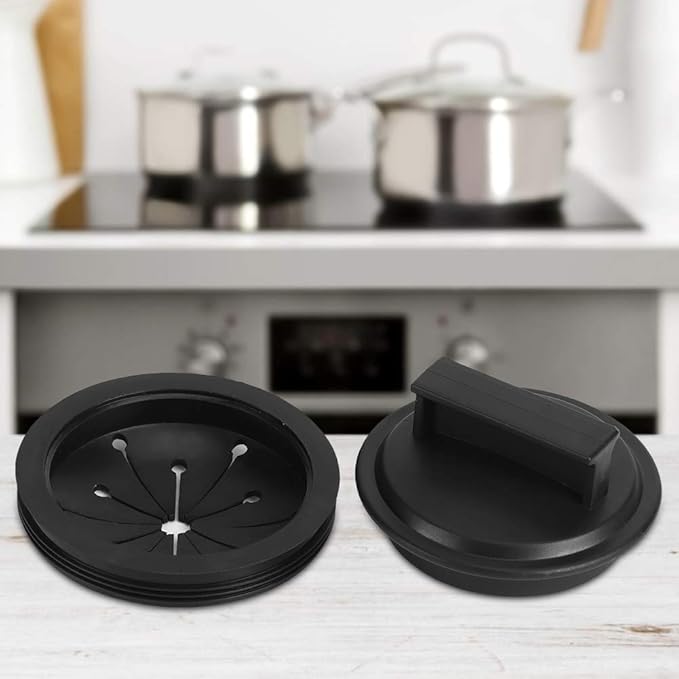 Universal 3-inch Garbage Disposal Splash Guard and Kitchen Sink Stopper - Rubber Food Waste Disposer for Erator and Waste King Whirlaway