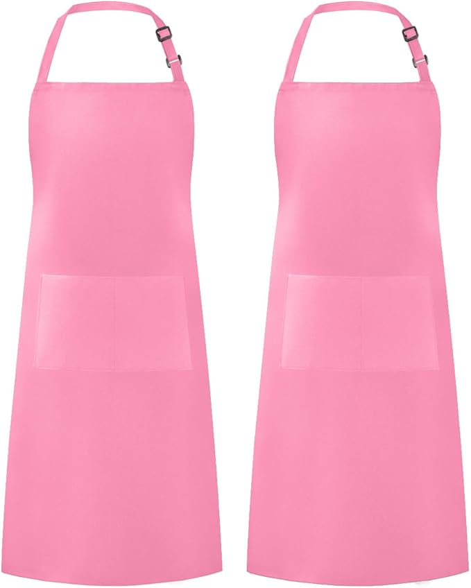 Syntus Apron for Men Women, Adjustable Cooking Kitchen Chef Aprons with 2 Pockets