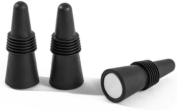 Wine Stoppers set of 3, Wine Bottle Stopper Corks with Grip Top for Keeping Wine Champagne Fresh, Fashionable and Durable Wine Corks