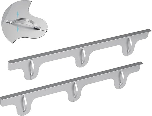 Stove Gap Covers - 304 Stainless Steel Oven Side Gap Filler, 2 Pack Stove Gap Filler - Length 23.4" Width 0.79", Spring Clip Design Fitting Gap Strong Guard Between Stove Top & Counter - Silver