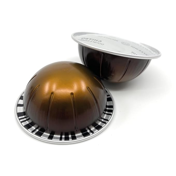 Double Espresso Chiaro Coffee Pods, The Perfect Blend Premium Coffee & Espresso Capsules Pods, Brews 80ml / 2.7 Ounce, 10-Capsules Pods, Pack of 1 (10, Chiaro)