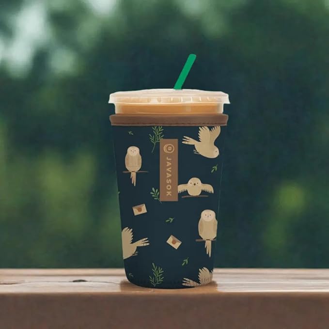 Sok It JavaSok Iced Coffee & Cold Soda Insulated Neoprene Cup Sleeve (Acceptance Letter, Medium: 22-28oz)
