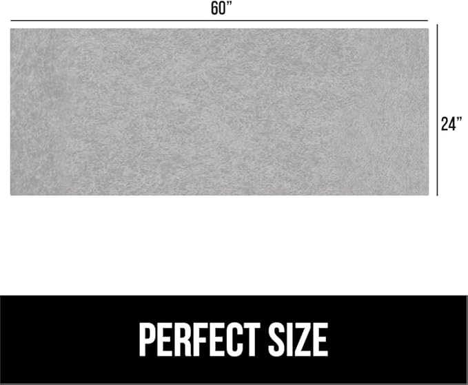 GORILLA GRIP LeakGuard Non-Adhesive Under Sink Mat for Kitchen Cabinet, 24x60, Waterproof Quick Dry Shelf Liner, Durable Absorbent Felt Mats for Bathroom Sinks, Cabinets, Dresser, Easy Trim Light Gray