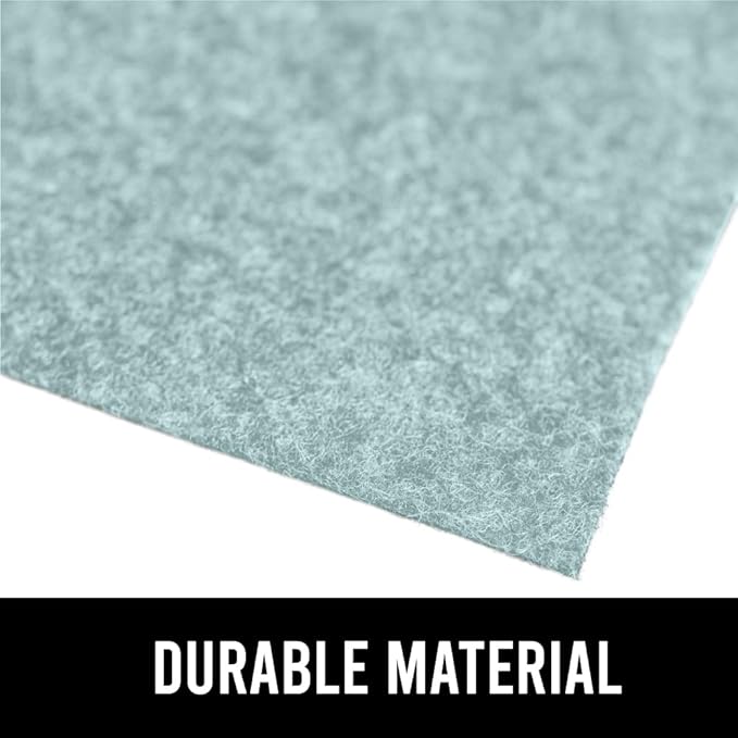 GORILLA GRIP LeakGuard Non-Adhesive Under Sink Mat for Kitchen Cabinet, Waterproof Quick Dry Shelf Liner, Durable Absorbent Felt Mats for Bathroom Sinks, Cabinets, Dresser, Easy Trim, 24x24 Spa Blue
