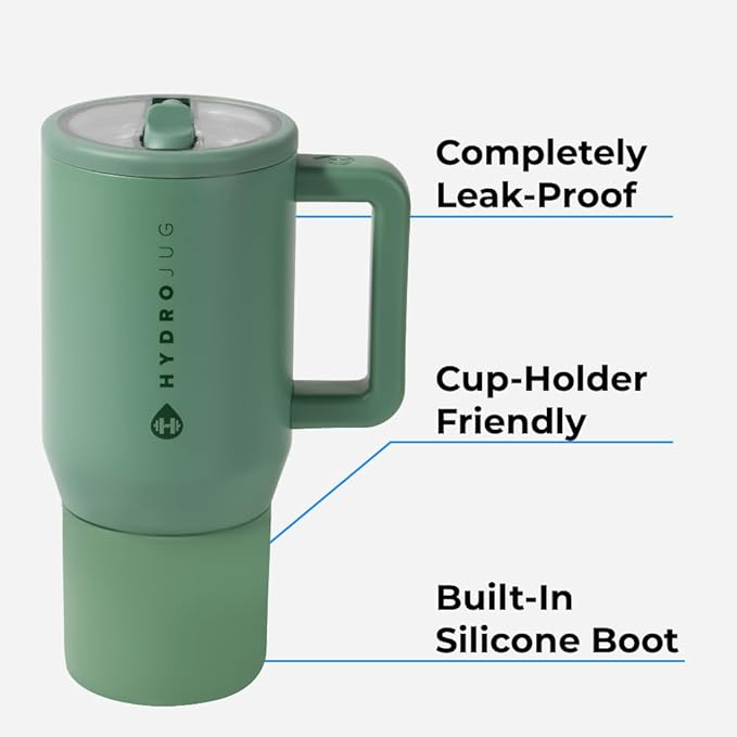 HydroJug Kids - 20 oz Insulated Kids Water Bottle with Flip Straw & Handle | Leak-Proof & Durable | Perfect for School, Sports, Lunch, Travel & Camp, Cloud