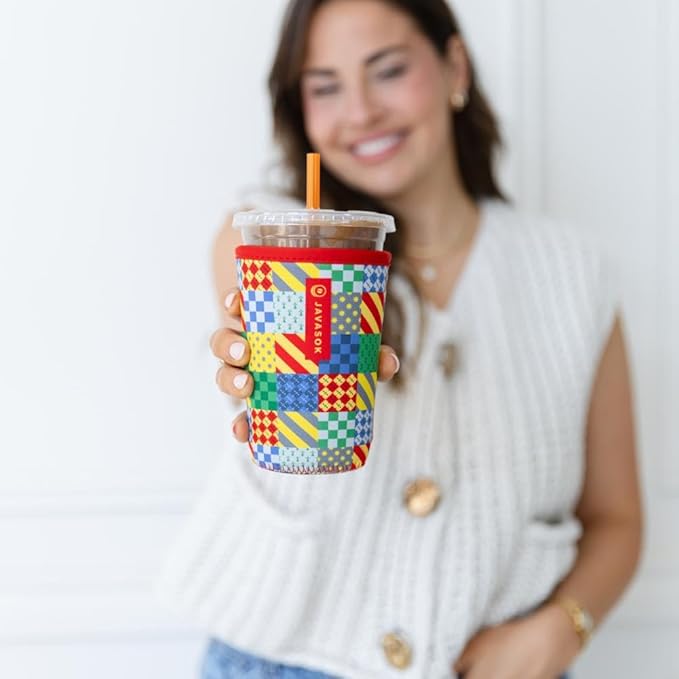 Sok It JavaSok Iced Coffee & Cold Soda Insulated Neoprene Cup Sleeve (House Rules, Medium: 22-28oz)