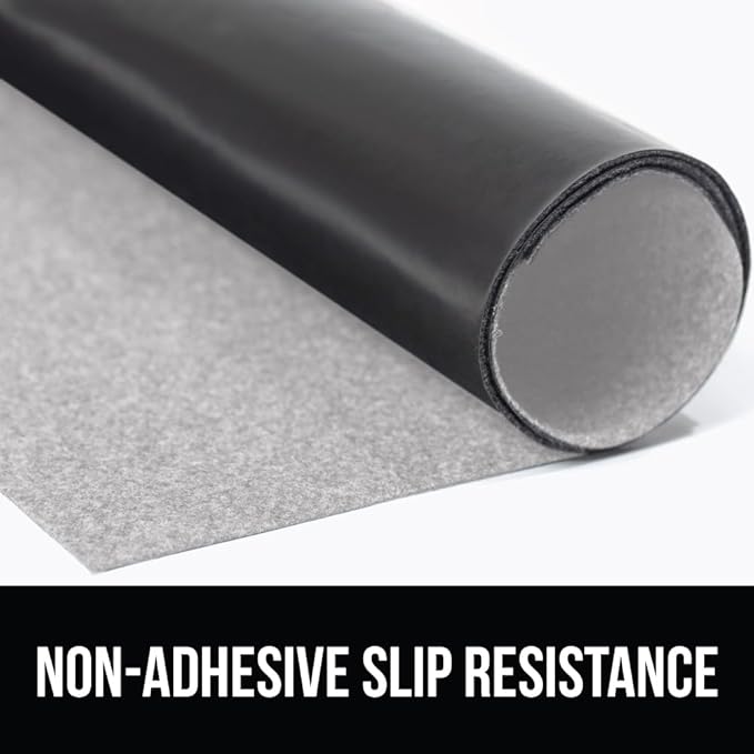 GORILLA GRIP LeakGuard Non-Adhesive Under Sink Mat for Kitchen Cabinet, 24x60, Waterproof Quick Dry Shelf Liner, Durable Absorbent Felt Mats for Bathroom Sinks, Cabinets, Dresser, Easy Trim Light Gray
