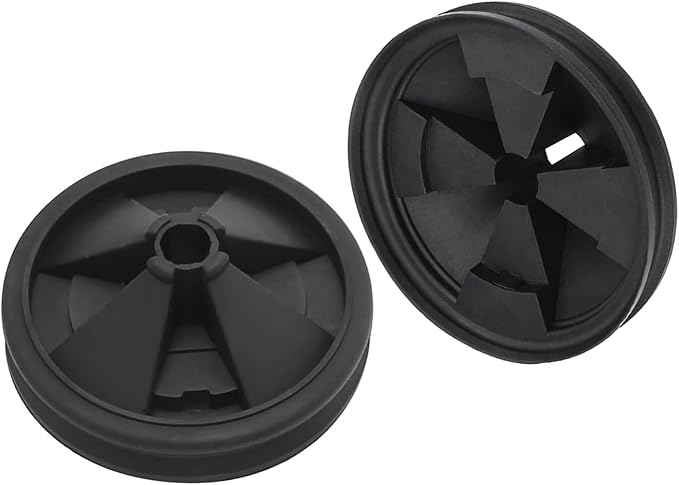 2 Pcs 3 3/8" Garbage Disposal Splash Guards Sink Baffle Drain Cover QCB-AM Replacement for InSinkErator Evolution Series, Removable Quiet Collar Drain Plugs Garbage Disposer Accessories