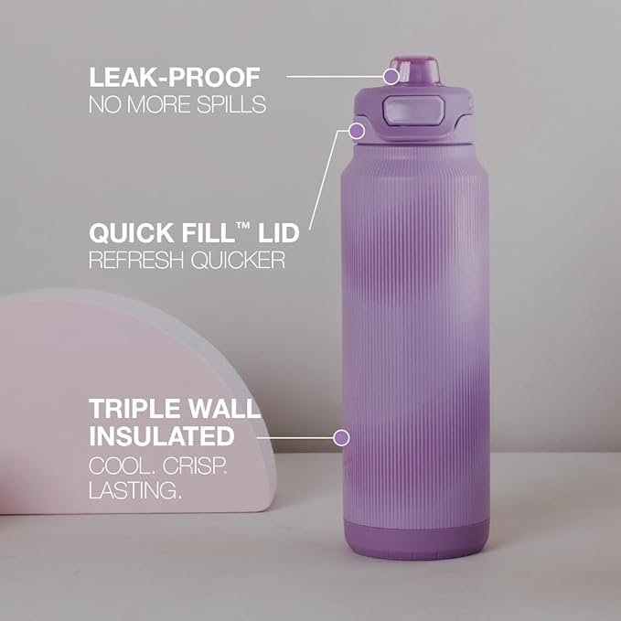 ZULU Powerfill Pro 24oz Stainless Steel Water Bottle - Tempo