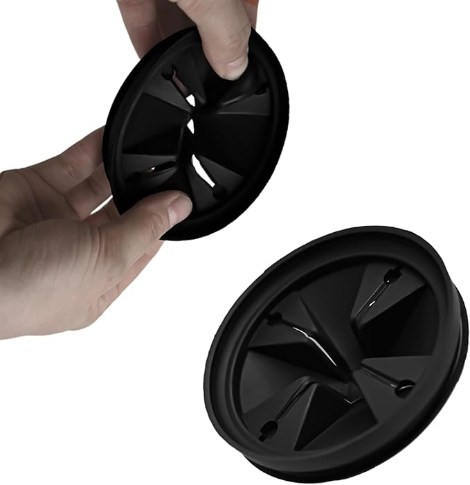 3 3/8" Garbage Disposal Sink Baffle QCB-AM Splash Guard for Insinkerator, Garbage Disposal Quiet Collar Drain Plugs Cover Splash Guard Replacement for InSinkErator Evolution Series(Black)