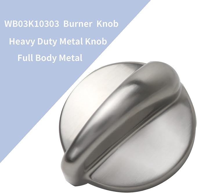 5 Packs WB03K10303 Profile Stove Cooktop Oven Rang Knob Replacements for GE,Stove knob Part WB03K10208,AP4980246, 1810427, AH3486484