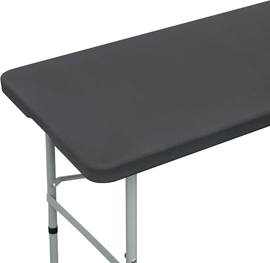NEWISHER Fitted Rectangle Tablecloth 36 x 48 Inch Elastic Table Cloth Stretch Spandex Table Cover Grey Washable Polyester Table Top Cap Cover for Dining Picnic Camping Indoor and Outdoor