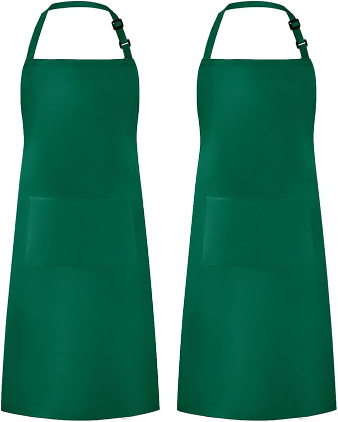 Syntus Apron for Men Women, Adjustable Cooking Kitchen Chef Aprons with 2 Pockets