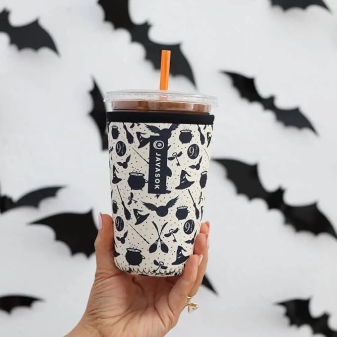 Sok It JavaSok Iced Coffee & Cold Soda Insulated Neoprene Cup Sleeve (Wizard's Walk, Small: 16-20oz)