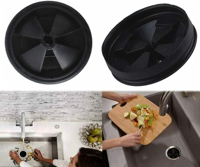 8.7 * 8.7 * 3.5cm Garbage Disposal Splash Guard Sink Baffle Food Waste Disposer Parts Accessories Multi Function Drain Plugs for Garbage Disposals