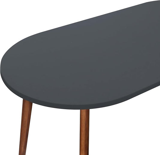 NEWISHER Fitted Oval Tablecloth 48 x 68 Inch Elastic Table Cloth, Stretch Spandex Table Cover Grey Washable Polyester Top Cap Cover for Dining Picnic Camping Indoor and Outdoor