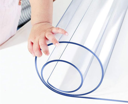 14x20 in Office Desk Blotter Mat Clear Plastic Table Protector Cover Pad PVC Transparent Topper Surface Proection Mat Pad Anti Scratch Table Mat Glass Dinner End Table Protector Waterproof Easy Clean