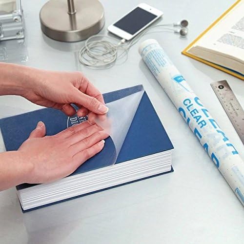 Con-Tact Brand Creative Clear Covering, Versatile and Self-Adhesive Shelf Liner, Transparent Privacy Film, Protective Clear Vinyl, 18'' x 9', Clear Glossy