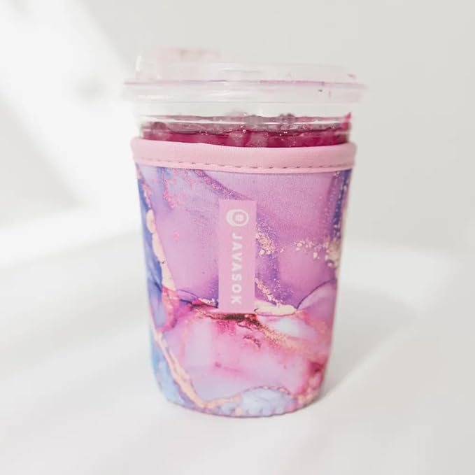 Sok It JavaSok Iced Coffee & Cold Soda Insulated Neoprene Cup Sleeve (Aurora Era, Small: 16-20oz)