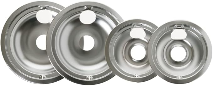 GE Appliances Range/Stove/Oven Drip Pan Set, 4-pack, GE Appliances Manufactured OEM Part,GE68C