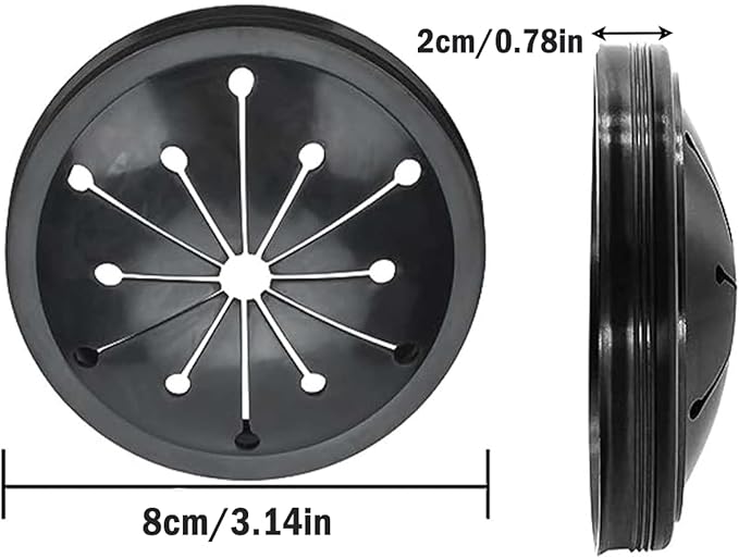 3 Inch Garbage Disposal Splash Guard Collar Sink Stopper Universal Rubber Food Waste Disposer Sink Garbage Disposal Splash Guard and Drain Plug for Whirlaway, Waste King, Sinkmaster and GE Models