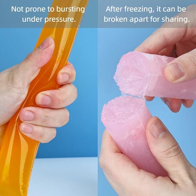 200 packs of disposable ice pops molds with funnels, for making homemade yogurt, juice and smoothie popsicles