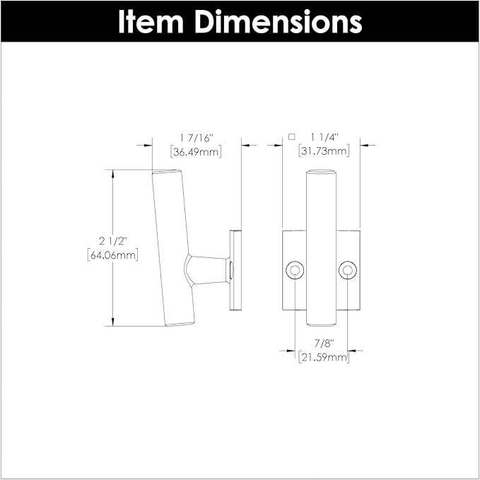 Hickory Hardware P25021-CH Coat Hook, Chrome 2.4375 Inch