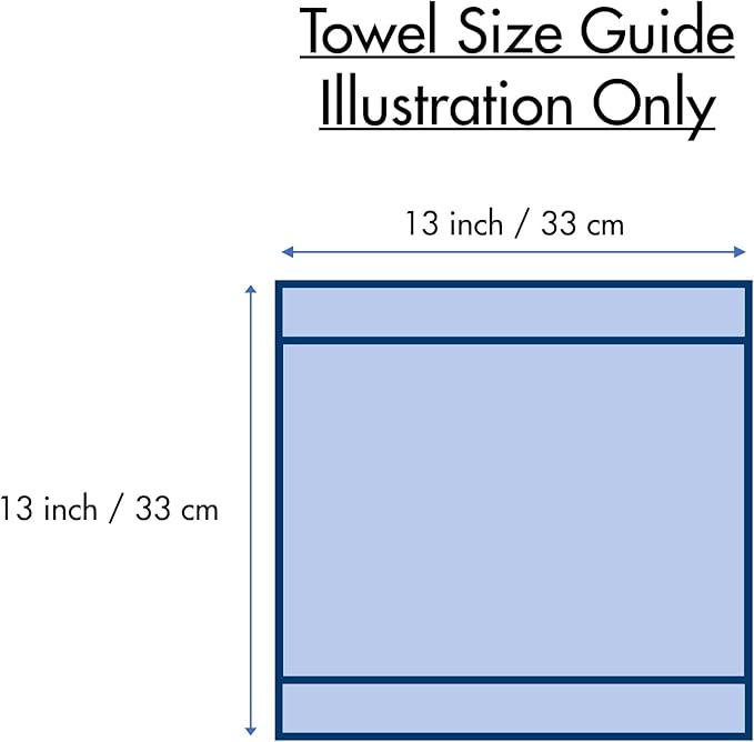 Bumble Premium Dish Cloths 13"x13" (6 Pack) | 100% Natural Ring Spun Cotton | 400 GSM | Highly Absorbent & Soft |Yarn Dyed & Solid Dyed Terry Dish Cloth Set - Aqua