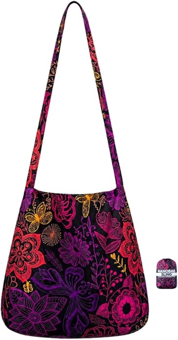 Nanobag Sling - Ultralight Crossbody Bag for Women & Men, Packable Grocery, Travel & Shopping Bag for Everyday Use