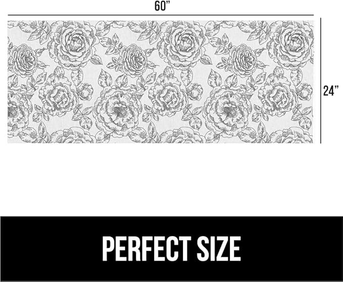 GORILLA GRIP LeakGuard Non-Adhesive Under Sink Mat for Kitchen Cabinet, 24x60, Waterproof Quick Dry Shelf Liner, Durable Absorbent Felt Mats for Bathroom Sinks, Cabinets, Dresser, Easy Trim, Gray