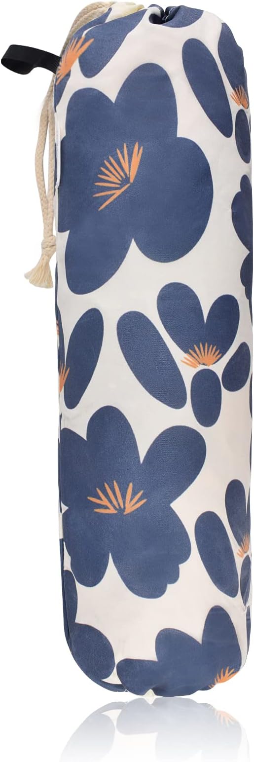 TOGETRUE Plastic Bag Holder, Lightweight Grocery Bag Holder for Plastic Bags, Wall Mount Floral Shopping Bags Dispenser Organizer for Kitchen Pantry Outdoor (Classic Blue)