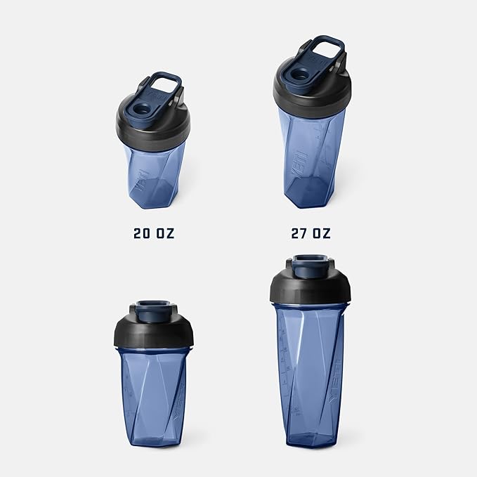 YETI Yonder Helimix Vortex Blender Shaker Bottle Holds up to 27oz | No Blending Ball or Whisk | USA Made | Portable Pre Workout Whey Protein Drink Shaker Cup | Dishwasher Safe, Seafoam
