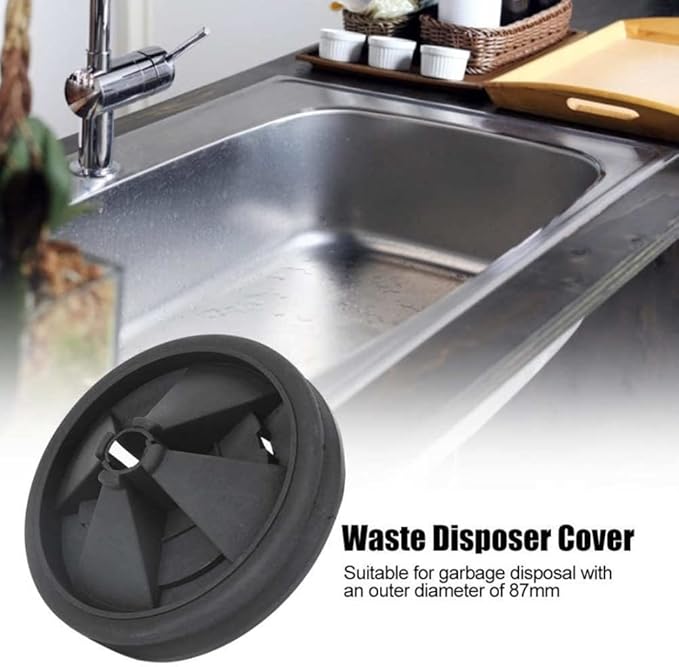 8.7 * 8.7 * 3.5cm Garbage Disposal Splash Guard Sink Baffle Food Waste Disposer Parts Accessories Multi Function Drain Plugs for Garbage Disposals