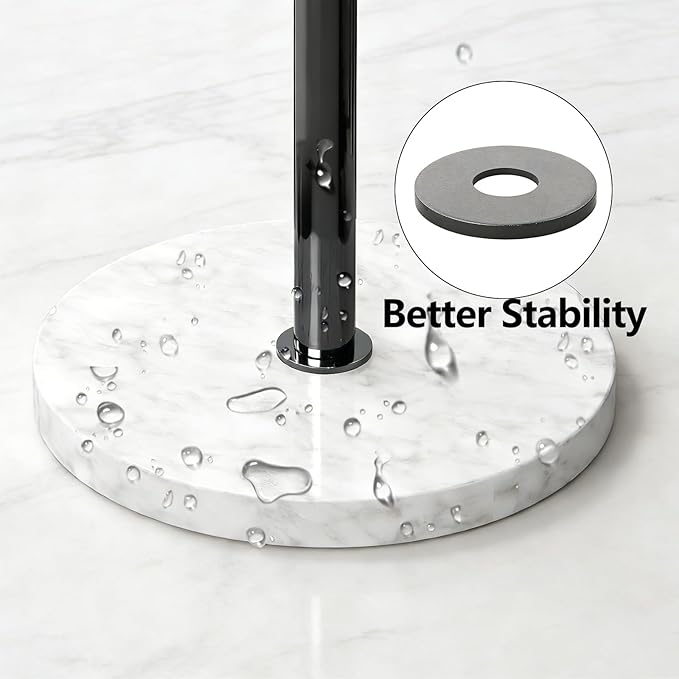 Gypie Marble Mug Holder Tree, 8 Hooks Coffee Cups Stand, New Upgraded Stable Mug Stand for Kitchen Counter Cabinet Cafe Black