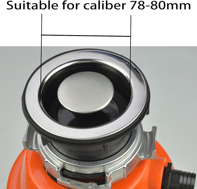 3.07-3.15 Inch Garbage Disposal Scraper, Disposer Tool Strainer Garbage Disposal Plunger,Garbage Disposal Food Scraper/Stopper/Strainer with Kitchen Sink Drain Splash Guard