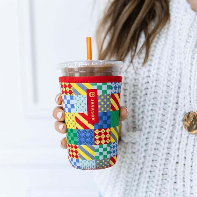Sok It JavaSok Iced Coffee & Cold Soda Insulated Neoprene Cup Sleeve (House Rules, Medium: 22-28oz)
