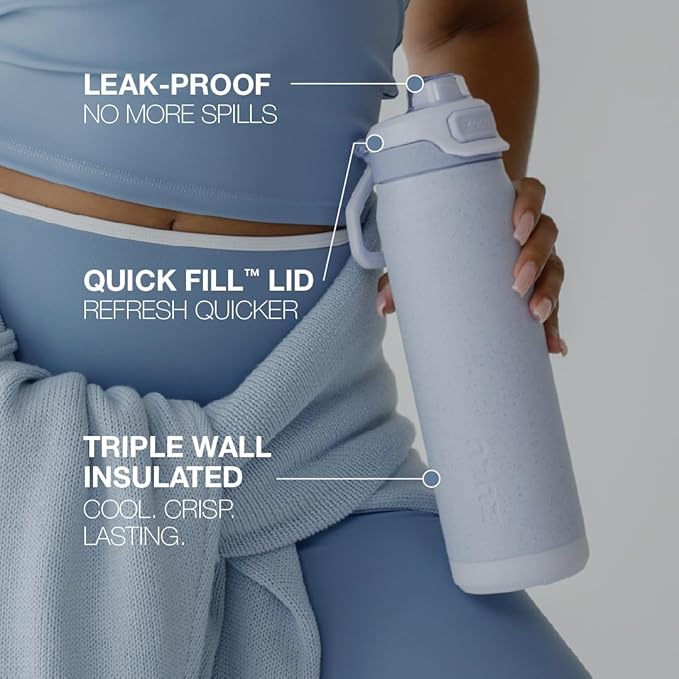 ZULU Powerfill Pro 32oz Stainless Steel Water Bottle - Glacier Drift