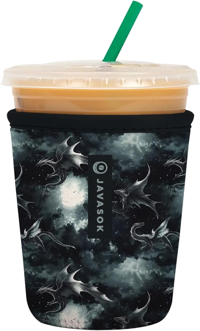 Sok It JavaSok Iced Coffee & Cold Soda Insulated Neoprene Cup Sleeve (Dragon Lore, Small: 16-20oz)