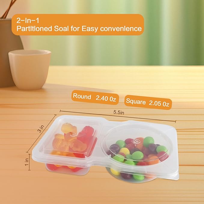 Obfuscate 20Set Snack Containers,Reusable Snack Containers with Lids,Snack Pack Containers for Portion Control and Meal Prep Lunch Containers for School Office Travel