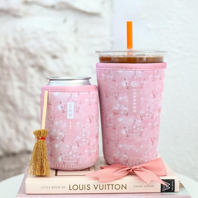 Sok It JavaSok Iced Coffee & Cold Soda Insulated Neoprene Cup Sleeve (Wand of a Kind, Medium: 22-28oz)