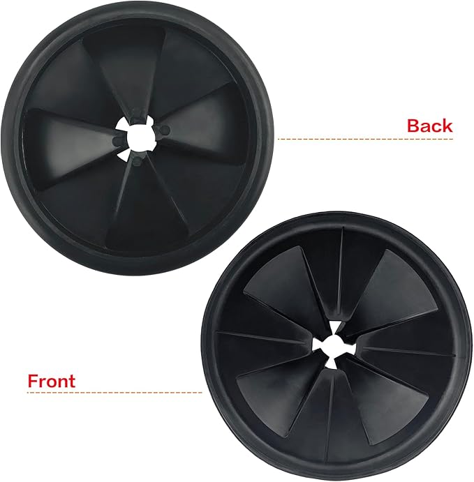 1 Pack Garbage Disposal Splash Guards 3 3/8" Sink Baffle Replacement-Removable Quiet Collar Drain Plugs-Food Waste Disposer Accessories