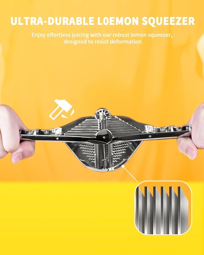 Bagrox Lemon Squeezer, Stainless Steel Lemon Juicer, Manual Juicer for Lemon Citrus Lime Orange, Handheld citrus Squeezer