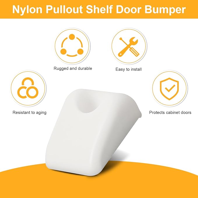 15 Pcs Plastic Cabinet Drawer Bumpers, Drawers Slide Spacers, Hardware Furniture Drawer Slide Bumper for Roll Out Shelves, Pull Out Shelf for Pantry, Cabinets Sliding Door Hardware
